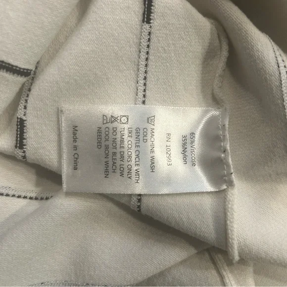 Prabal Gurung Peplum White with Black Stitching Asymmetrical Top. - Picture 7 of 7